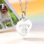 Carry Their Paw Close to Your Heart – Engraved Heart Necklace for Cherished Pet Lovers - Image 2