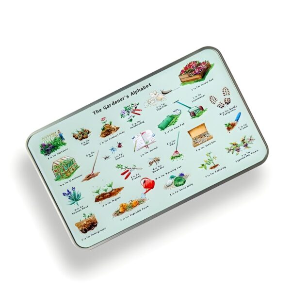 Custom gardening storage tin for cherished memories