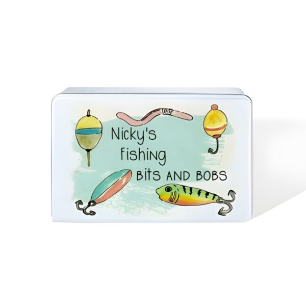 Custom fishing tackle storage tin for cherished memories