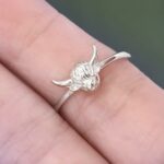 Embrace Strength and Charm – Sterling Silver Highland Cow Ring – For Women and Girls Who Shine Bright - Image 3
