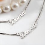 Embrace Your Story – Handwriting Double Name Necklace Set – A Cherished Keepsake for Her - Image 2