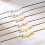 Embrace Your Story – Handwriting Double Name Necklace Set – A Cherished Keepsake for Her - Image 3