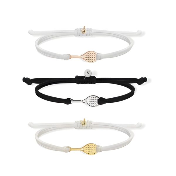 Custom initial tennis bracelet for passionate players