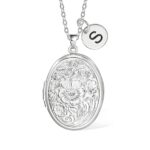Carry Love Close – Custom Flower Locket Necklace with Photo Charm – A Timeless Treasure for Mom and Grandma - Image 2