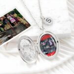 Carry Love Close – Custom Flower Locket Necklace with Photo Charm – A Timeless Treasure for Mom and Grandma - Image 5
