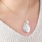 Carry Love Close – Custom Flower Locket Necklace with Photo Charm – A Timeless Treasure for Mom and Grandma - Image 7