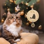 Celebrate a Kitten’s First Christmas – Custom Wooden Cat Silhouette Ornament – For Cherished Cat Lovers & Families - Image 2