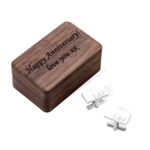 Celebrate His Moment – Engraved Sterling Silver Cufflinks for the Groom and Husband - Image 2