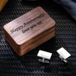 Celebrate His Moment – Engraved Sterling Silver Cufflinks for the Groom and Husband - Image 3