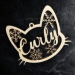 Celebrate Furry Friends – Custom Wooden Pet Silhouette Ornament – A Cherished Keepsake for Pet Lovers at Christmas - Image 3