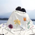 Embrace Her Garden of Love – Custom Floral Blanket with Grandkids’ Names – A Heartfelt Keepsake for Grandma’s Cozy Moments - Image 5