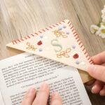 Embrace the Seasons – Embroidered Floral Initial Bookmark – A Thoughtful Keepsake for Friends and Teachers - Image 3