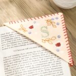 Embrace the Seasons – Embroidered Floral Initial Bookmark – A Thoughtful Keepsake for Friends and Teachers - Image 5
