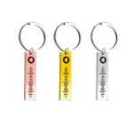 Scannable music code keychain for heartfelt moments