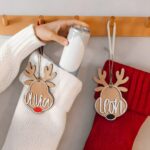Celebrate Togetherness – Custom Wooden Stocking Name Tags – For Cherished Christmas Traditions - Image 4