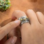 Embrace Calm and Beauty – Spinning Bee Meditation Ring – For Moments of Peace and Focus - Image 6
