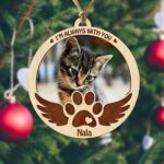 Forever in Our Hearts – Custom Wooden Pet Memorial Ornament – A Loving Tribute for Cherished Companions - Image 3