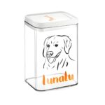 Custom pet portrait treat box for dog and cat lovers