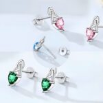 Embrace Heritage and Heart – Sterling Silver Celtic Knot Stud Earrings with Birthstone – A Cherished Gift for Her Special Moments - Image 3