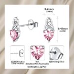Embrace Heritage and Heart – Sterling Silver Celtic Knot Stud Earrings with Birthstone – A Cherished Gift for Her Special Moments - Image 6