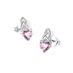 Celtic Knot Birthstone Earrings for cherished moments