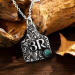 Embrace Her Spirit – Sterling Silver Initial Cattle Tag Necklace – For the Cowgirl in Your Life - Image 3