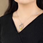 Carry Sunshine Close – Sterling Silver Sunflower Ring Holder Necklace – A Thoughtful Keepsake for Her Everyday Moments - Image 9