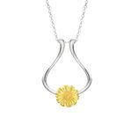 Sunflower ring holder necklace for everyday moments