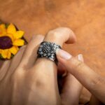 Embrace Calm and Sunshine – Sunflower Spinner Ring – For Moments of Peace and Joy - Image 5