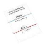 Custom couple bracelets in Morse code for love