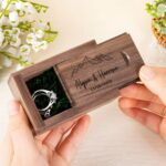 Hold Your Promise Close – Rustic Wooden Ring Box for Couples’ Most Cherished Moments - Image 2