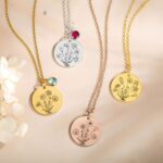 Embrace Your Story – Custom Birth Month Flower Name Necklace – A Timeless Treasure for Her - Image 5