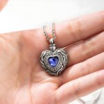 Carry Their Love Close – Heart Gemstone Urn Necklace – For Remembering Cherished Souls - Image 4