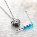 Carry Their Love Close – Heart Gemstone Urn Necklace – For Remembering Cherished Souls - Image 6