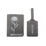 Carry Your Story – Birthflower Leather Luggage Tag & Passport Cover Set – For Her Adventurous Journeys - Image 11