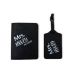 Carry Your Story – Birthflower Leather Luggage Tag & Passport Cover Set – For Her Adventurous Journeys - Image 13