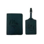 Carry Your Story – Birthflower Leather Luggage Tag & Passport Cover Set – For Her Adventurous Journeys - Image 14