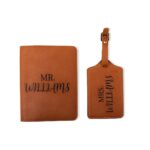 Carry Your Story – Birthflower Leather Luggage Tag & Passport Cover Set – For Her Adventurous Journeys - Image 16