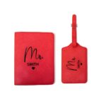 Carry Your Story – Birthflower Leather Luggage Tag & Passport Cover Set – For Her Adventurous Journeys - Image 17