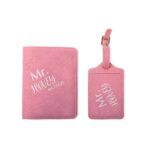 Carry Your Story – Birthflower Leather Luggage Tag & Passport Cover Set – For Her Adventurous Journeys - Image 8
