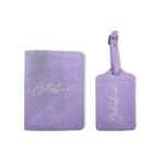 Carry Your Story – Birthflower Leather Luggage Tag & Passport Cover Set – For Her Adventurous Journeys - Image 9