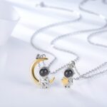 Embrace the Universe Together – Astronaut Space Projection Necklace – For Your Beloved on Magical Moments - Image 3