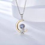 Embrace the Universe Together – Astronaut Space Projection Necklace – For Your Beloved on Magical Moments - Image 5