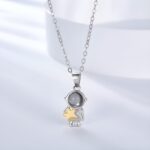 Embrace the Universe Together – Astronaut Space Projection Necklace – For Your Beloved on Magical Moments - Image 6