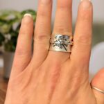 Embrace Freedom and Calm – Sterling Silver Dandelion Spinner Ring – For Her, A Soothing Token of Friendship - Image 5