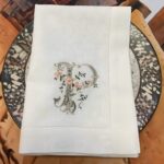 Embrace Timeless Elegance – Floral Monogram Linen Napkin – A Cherished Keepsake for Mother's Day & Special Gatherings - Image 7