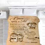 Wrap Your Love in Warmth – Custom Flannel Couple's Blanket – For Cherished Anniversaries and Heartfelt Moments - Image 2