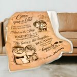 Wrap Your Love in Warmth – Custom Flannel Couple's Blanket – For Cherished Anniversaries and Heartfelt Moments - Image 3