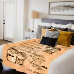 Wrap Your Love in Warmth – Custom Flannel Couple's Blanket – For Cherished Anniversaries and Heartfelt Moments - Image 4