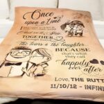 Custom flannel couple's blanket for cherished moments